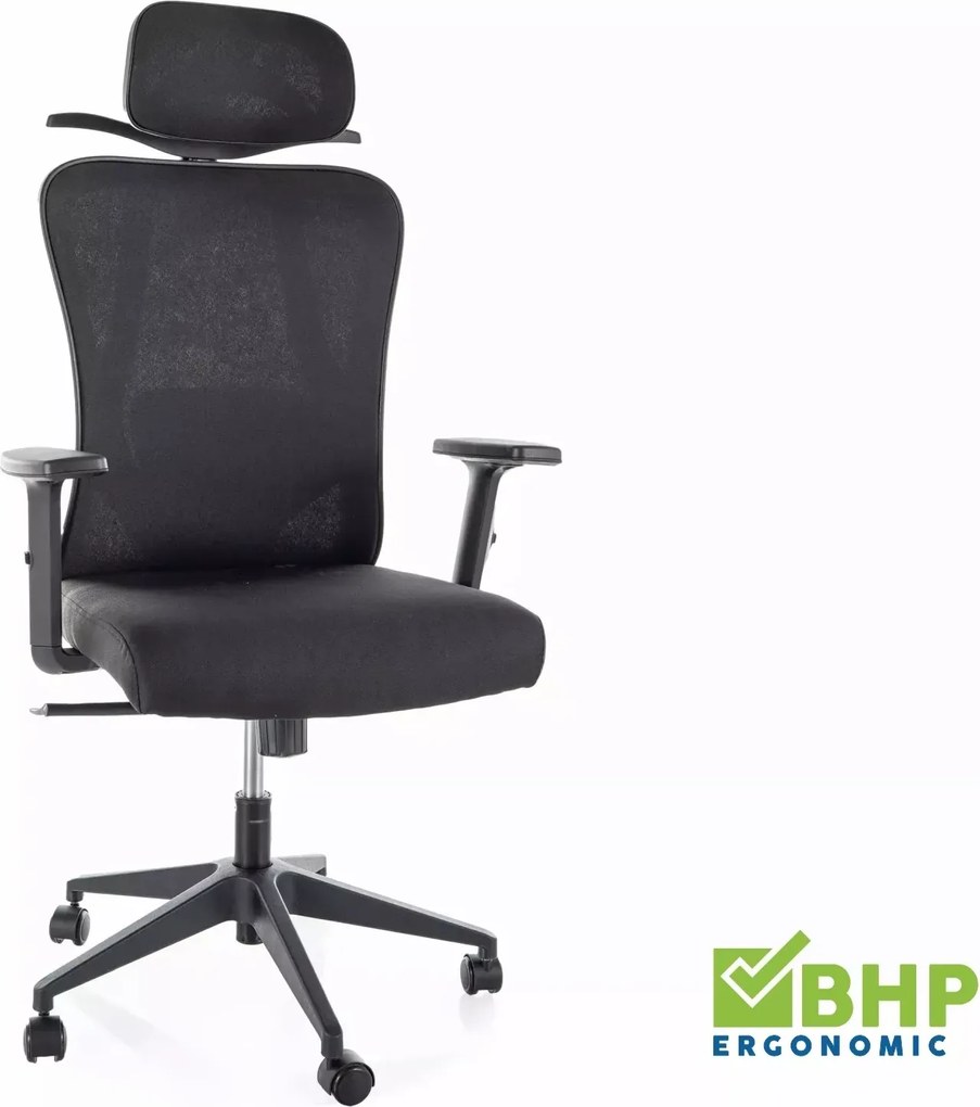 SI Otočná stolička Q-080M čierna