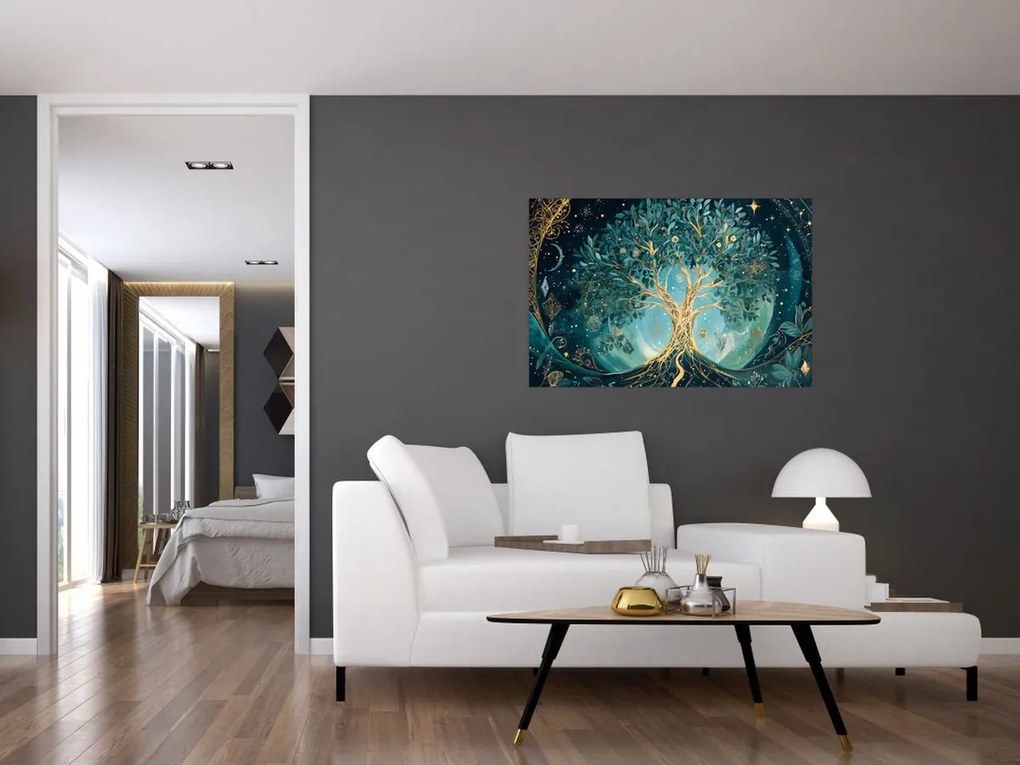 Obraz – Strom života vo vesmíre (90x60 cm)