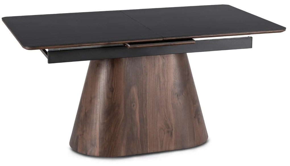 PROXIMA.store - Rozkladací jedálenský stôl LIZBONA FARBA: čierna, konštrukcia: orech
