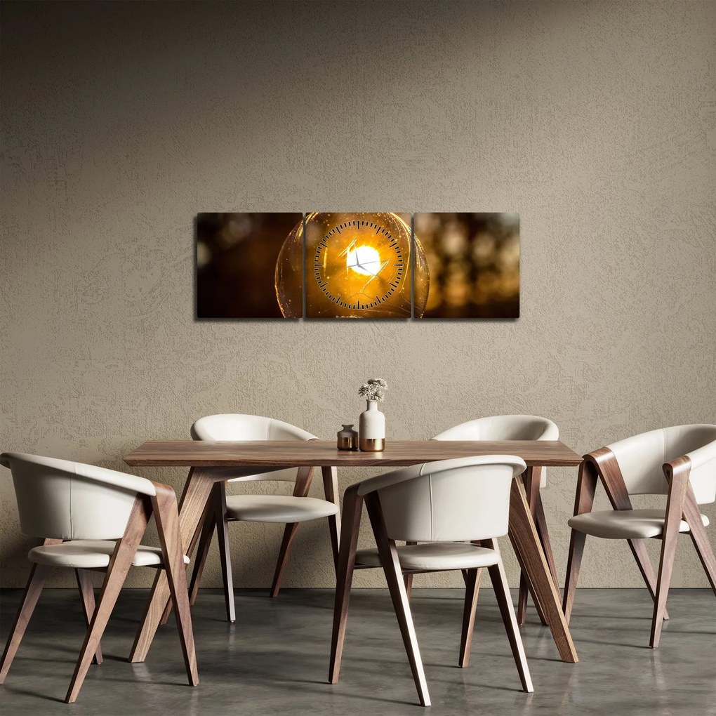 Obraz - Priehľadná bublina (s hodinami) (90x30 cm)