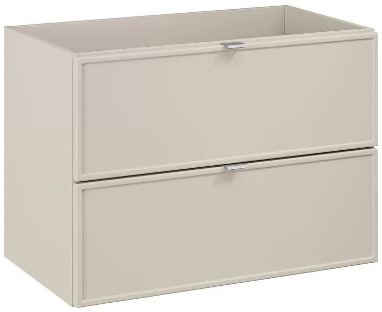 Závesná skrinka pod umývadlo Bella Cashmere I s doskou 80 cm kašmír