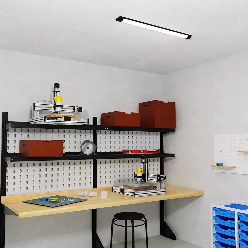 LED svietidlo Batten, 1x LED 27w, 4000k, b, (90 cm)