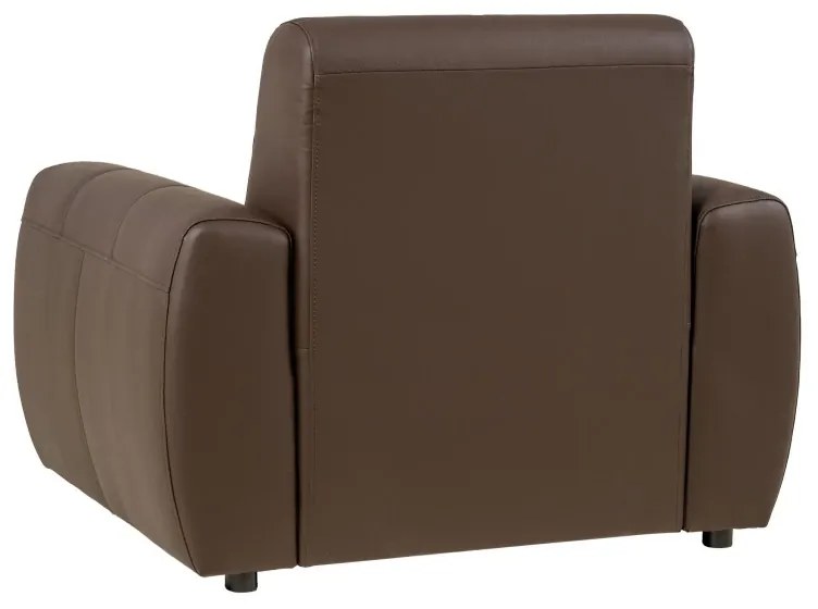 Kožené kreslo FELIS, hnedá