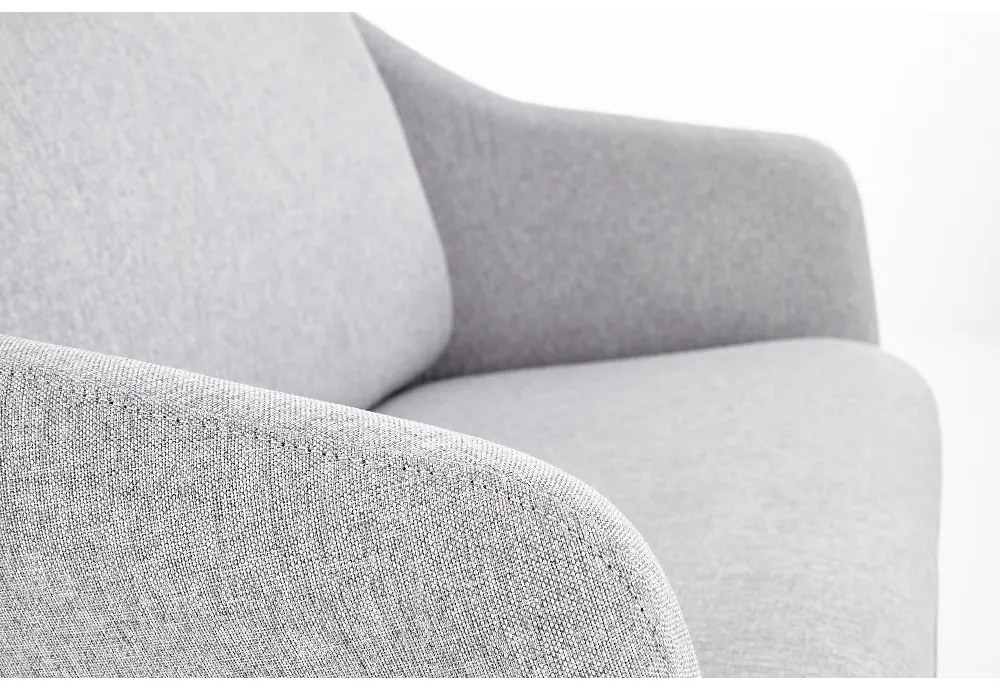 Pohovka Soft II XL, dvojsedák, sivá / čierna