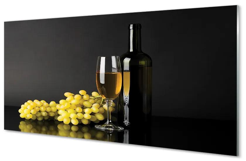 Obraz plexi Fľaša vína ovocie 100x50 cm