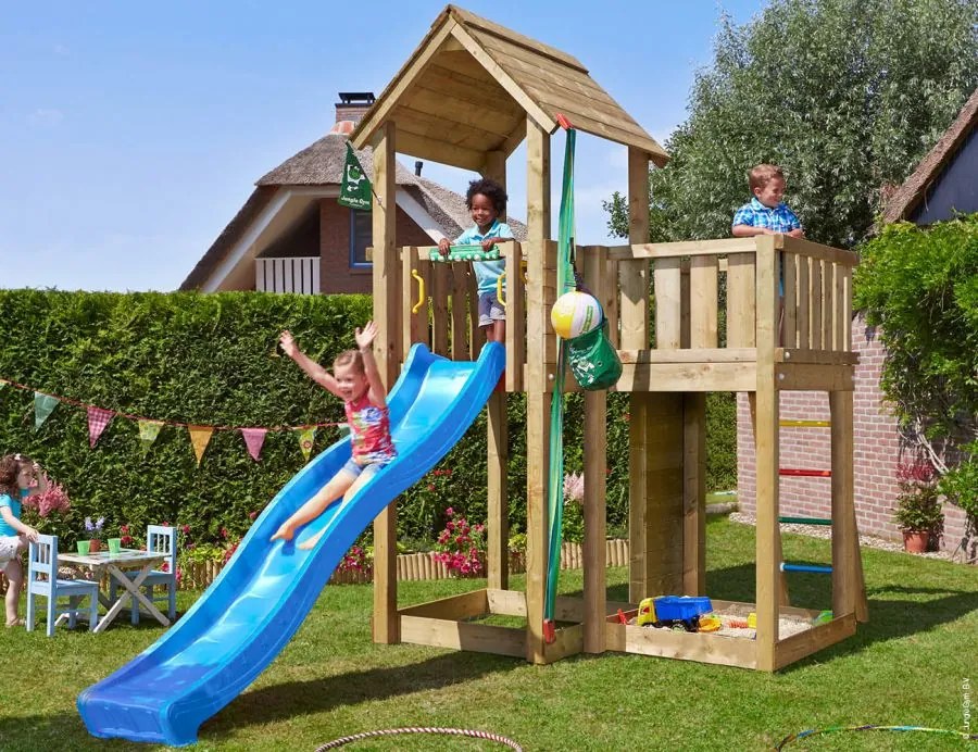 Ihrisko Jungle Mansion so šmykľavkou a modulom Climb frame 2.0