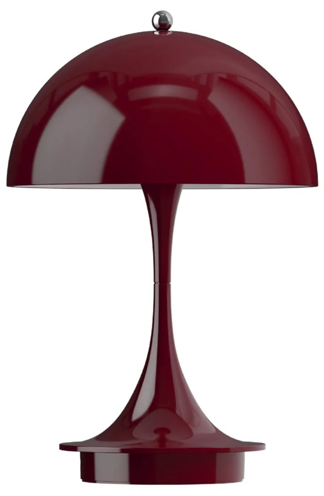 Louis Poulsen Prenosná lampa Panthella 160 V3 Opaque Burgundy