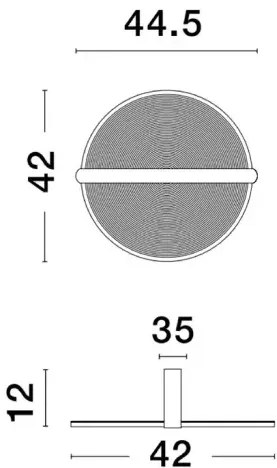 Stropné svietidlo LED so stmievaním Noah 42 hnedá