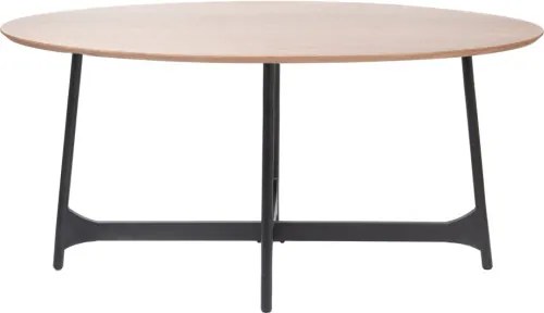 Jedálenský stôl SAVELMA naturálny s čiernymi nohami 892306