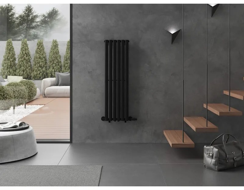 Mexen Oregon, vykurovacie teleso 1200 x 360 mm, 417 W, čierna, W202-1200-350-00-70