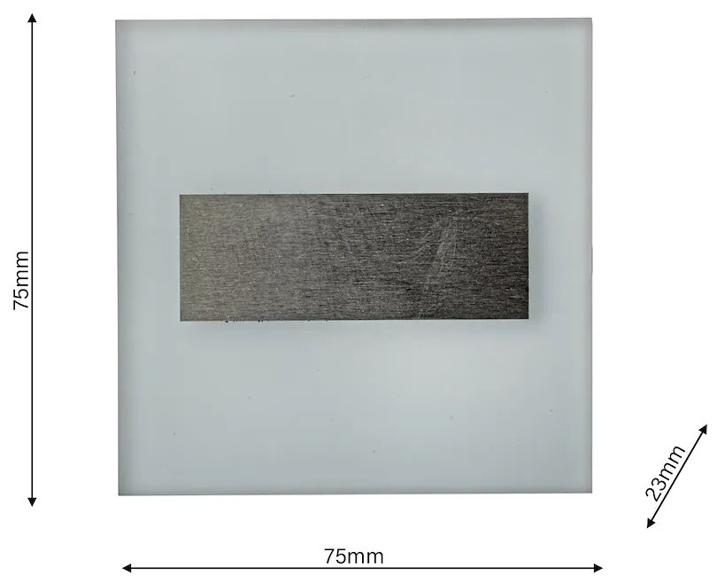 Schodiskové LED svietidlo Lumi, 1x LED 0,6w, 4000k, s