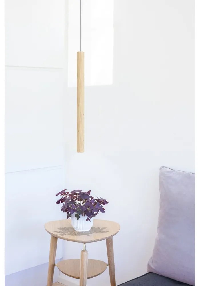 LED závesné svietidlo s dreveným tienidlom ø 3 cm Chimes – UMAGE