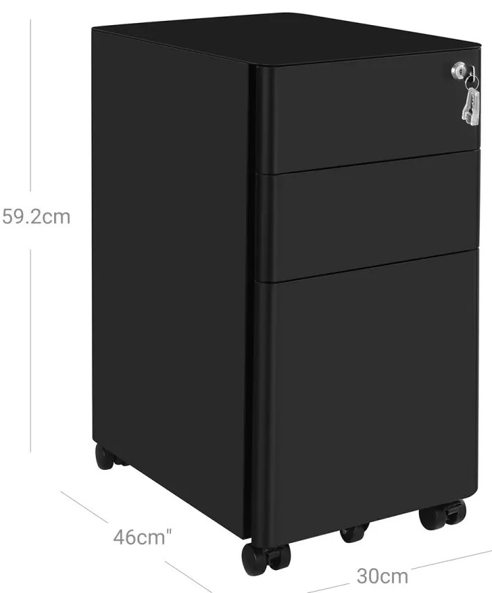 Kancelársky kontajner Ullo čierny