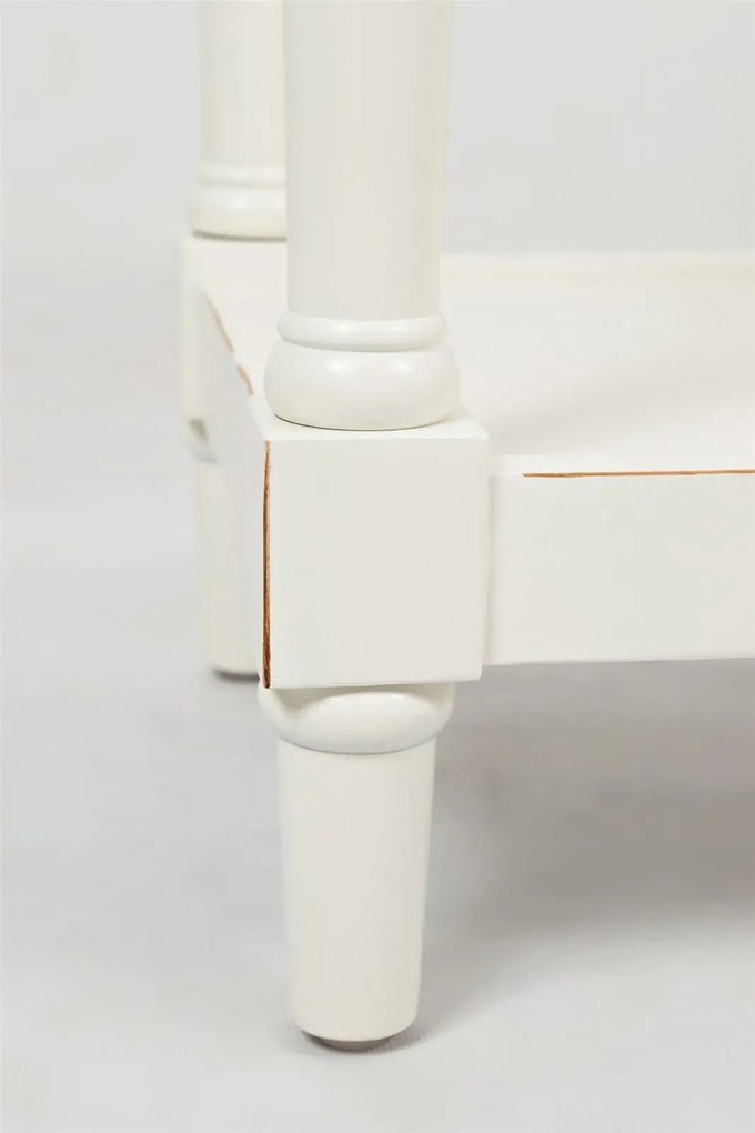 Konferenčný stolík Avola 152 cm z masívu biely