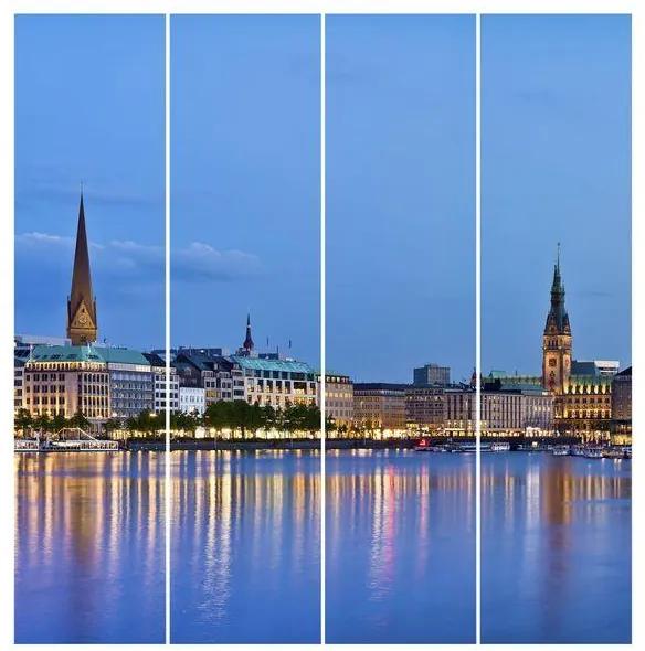 MANUFACTURER -  Súprava posuvnej záclony - Hamburg Skyline - 4 panely