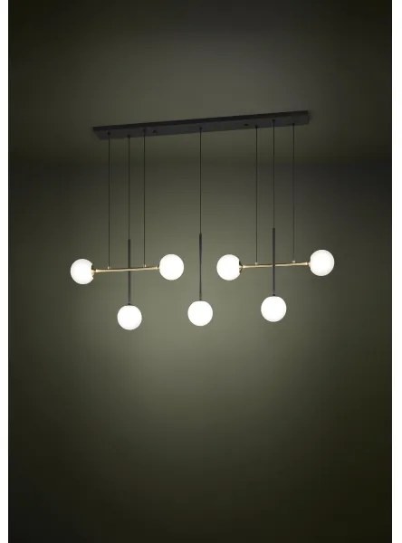 Eglo 390178 - Luster na lanku PAZ 7xE14/40W/230V zlatá/čierna