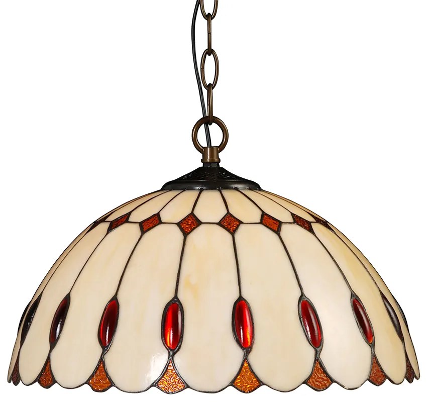 Tiffany luster do spálne Prezent 226 vzor 16