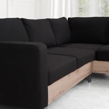 Moderná sedacia súprava Orbita, artisan / sivá Roh: Orientace rohu Levý roh