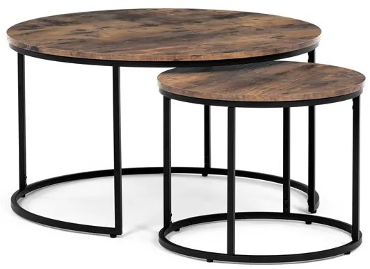 BONTEC Konferenčný stolík 80x80cm, mdf, divoký dub, AF-3002 OAK Farba: Hnedá