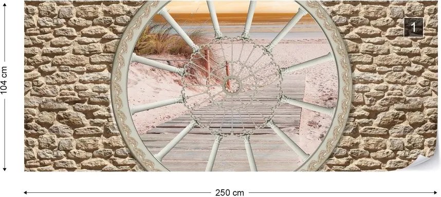 Fototapeta GLIX - Beach Sea 2 + lepidlo ZADARMO Vliesová tapeta  - 250x104 cm