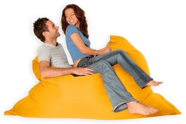 Sedací vak vankúš žltý EMI