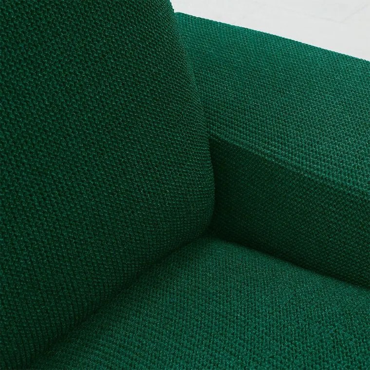 Super strečové poťahy HARMONIA zelená kreslo (š. 70 - 110 cm)