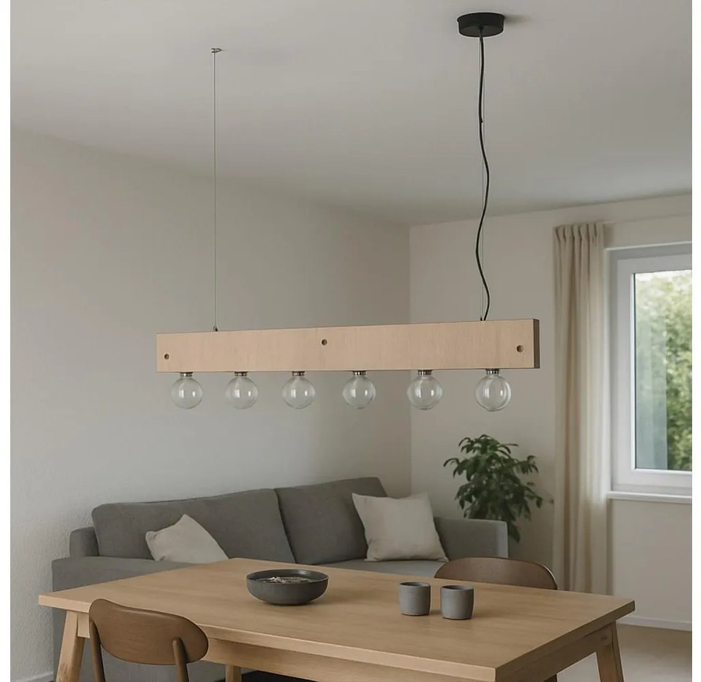 ONLI - Luster na lanku ARGO 6xE27/22W/230V béžová