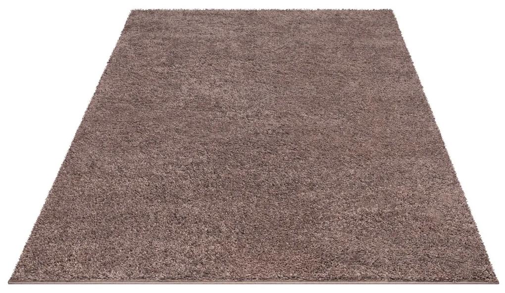 Dekorstudio Shaggy koberec CITY 500 hnedý Rozmer koberca: 100x200cm