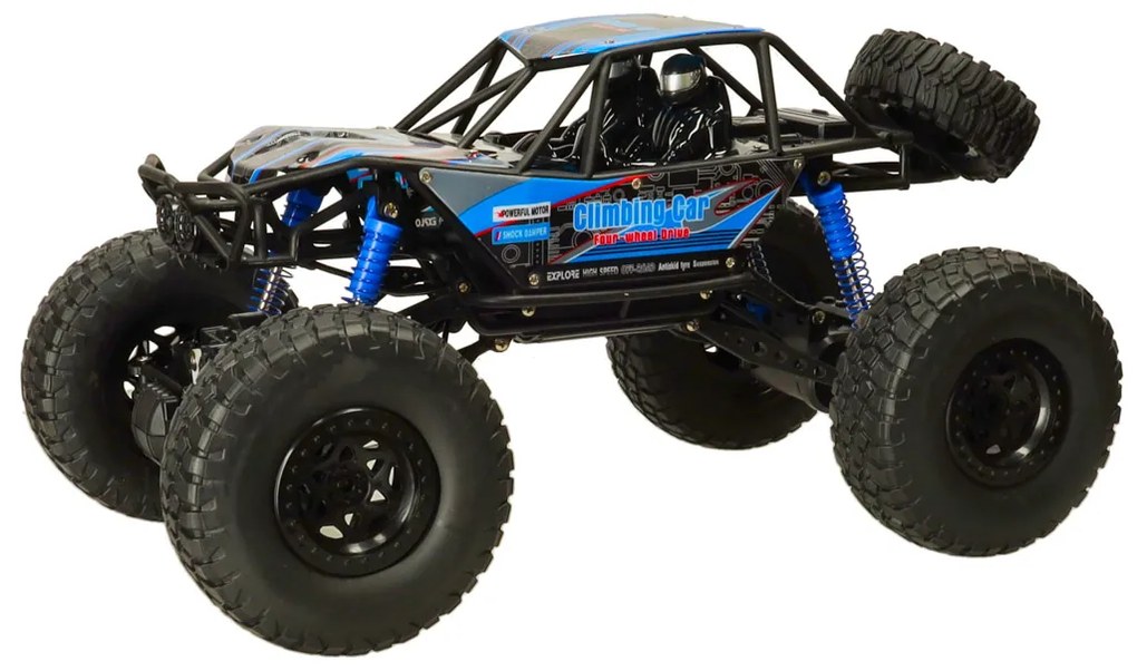 KIK RC Crawler Climbing Car 1:10 4WD, diaľkovo ovládané terénne auto, modré