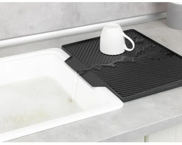 WENKO 54771100 - Odkvapkávač NELIA 34x40 cm čierny