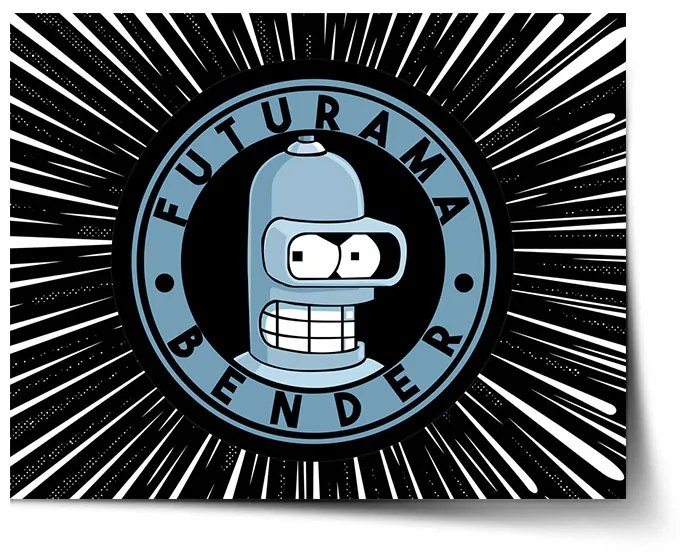 Sablio Plagát Futurama Bender Vesmír - 90x60 cm