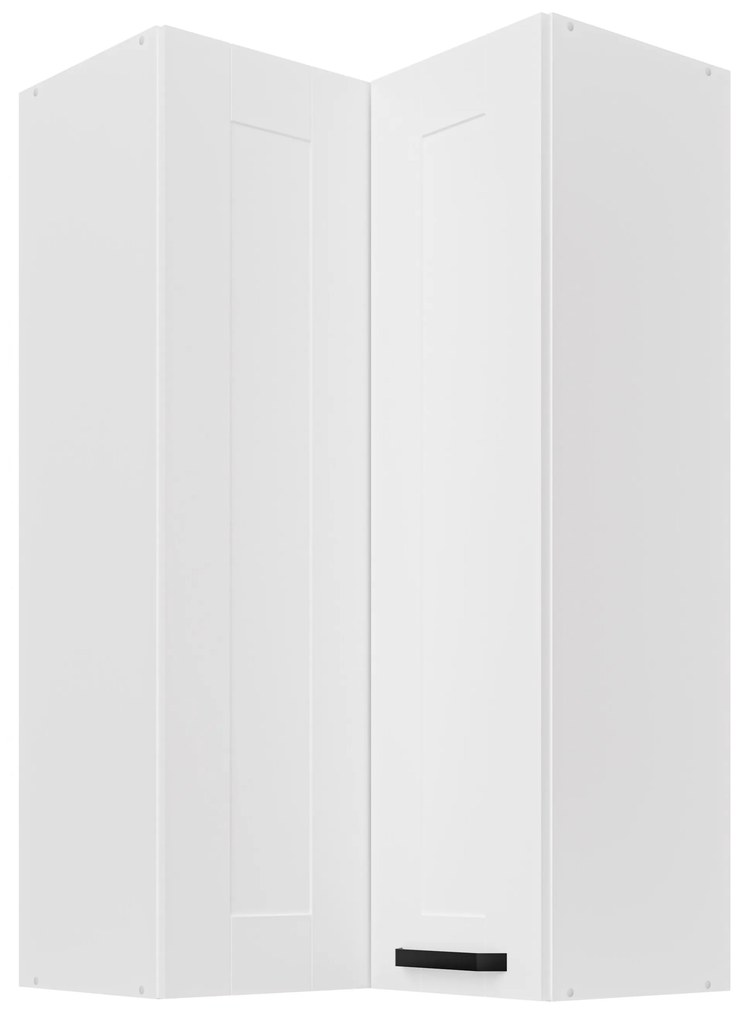 Horná rohová kuchynská skrinka Lucid 60x60 GN-108 2F (90°) (korpus: biela + front: mdf biela). Vlastná spoľahlivá doprava až k Vám domov. 1134646