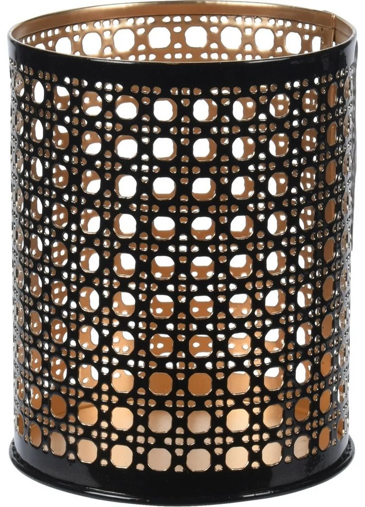 Svietnik na čajovú sviečku Leveramo hnedá, 8 x 10 cm