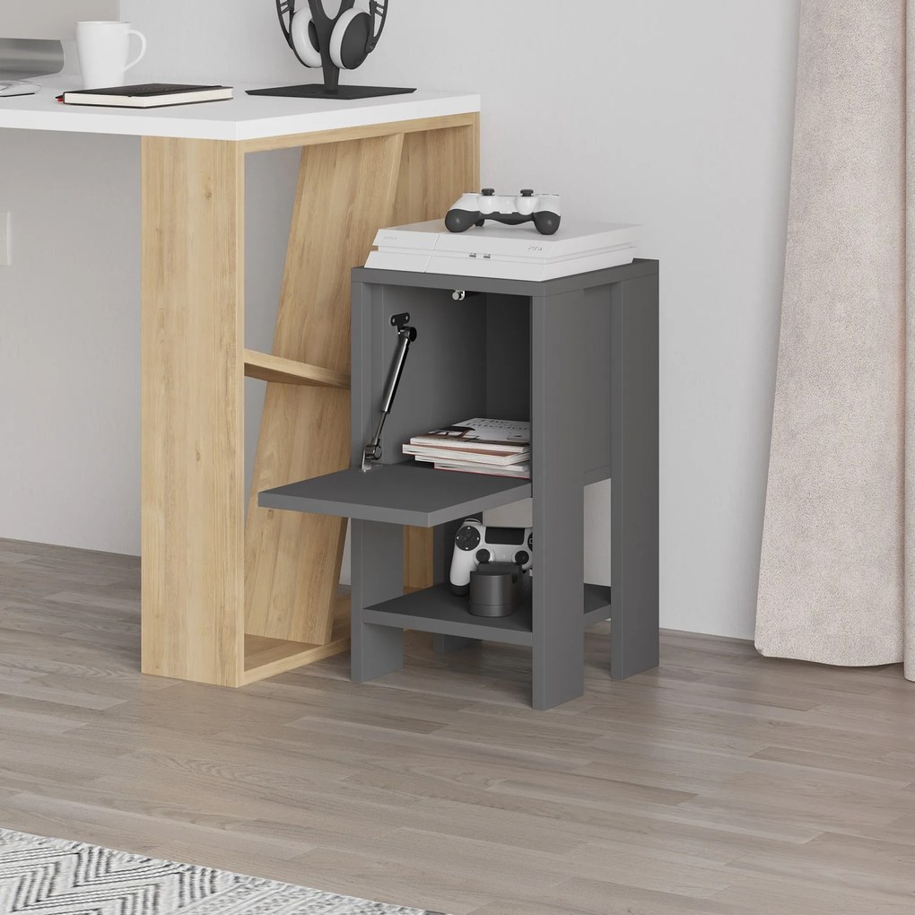 Nočný stolík Houseland EMA antracit