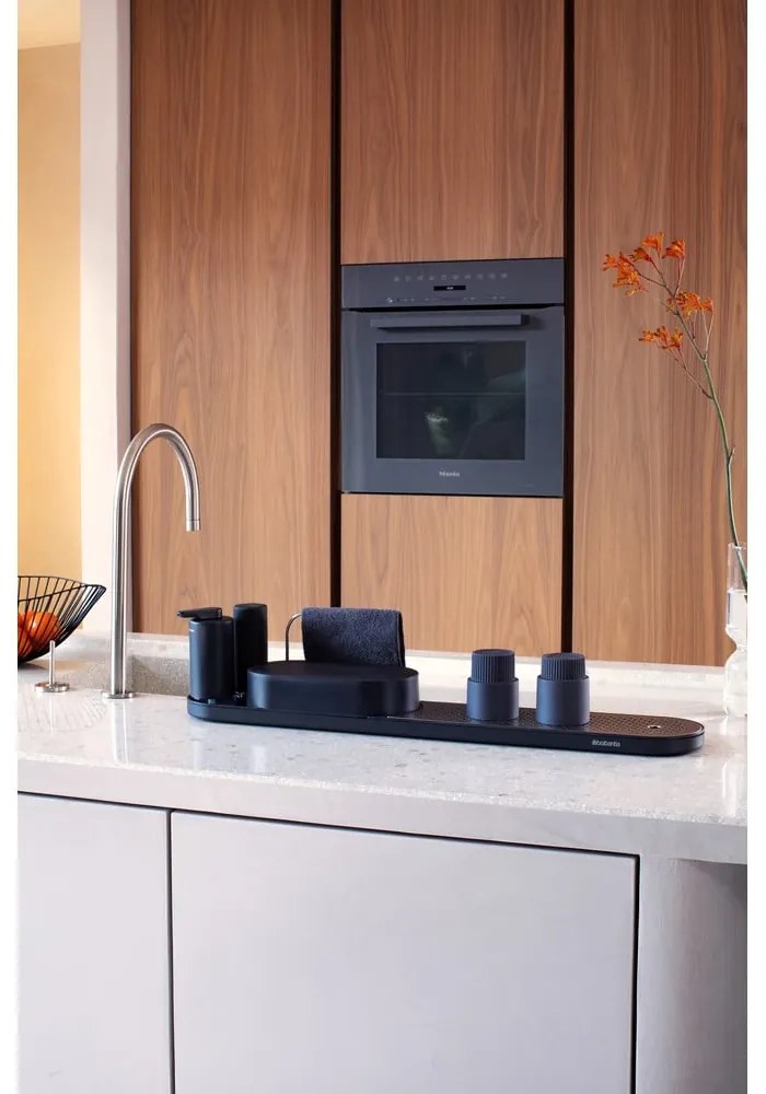 Sivý plastový stojan na umývacie prostriedky SinkStyle – Brabantia