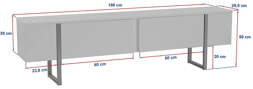 Televízny stolík Serenity Travertine