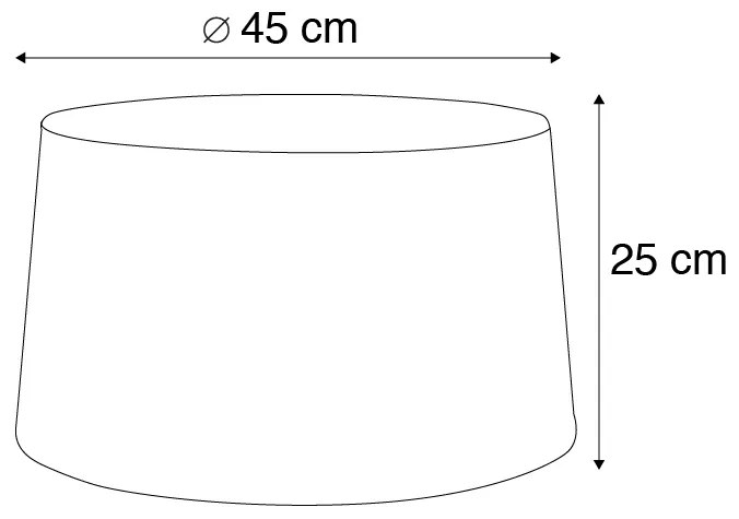 Líniový tienidlo biele 45 cm