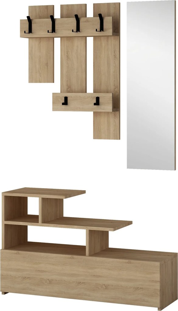 Predsieňová stena Houseland Vesty dub prírodný