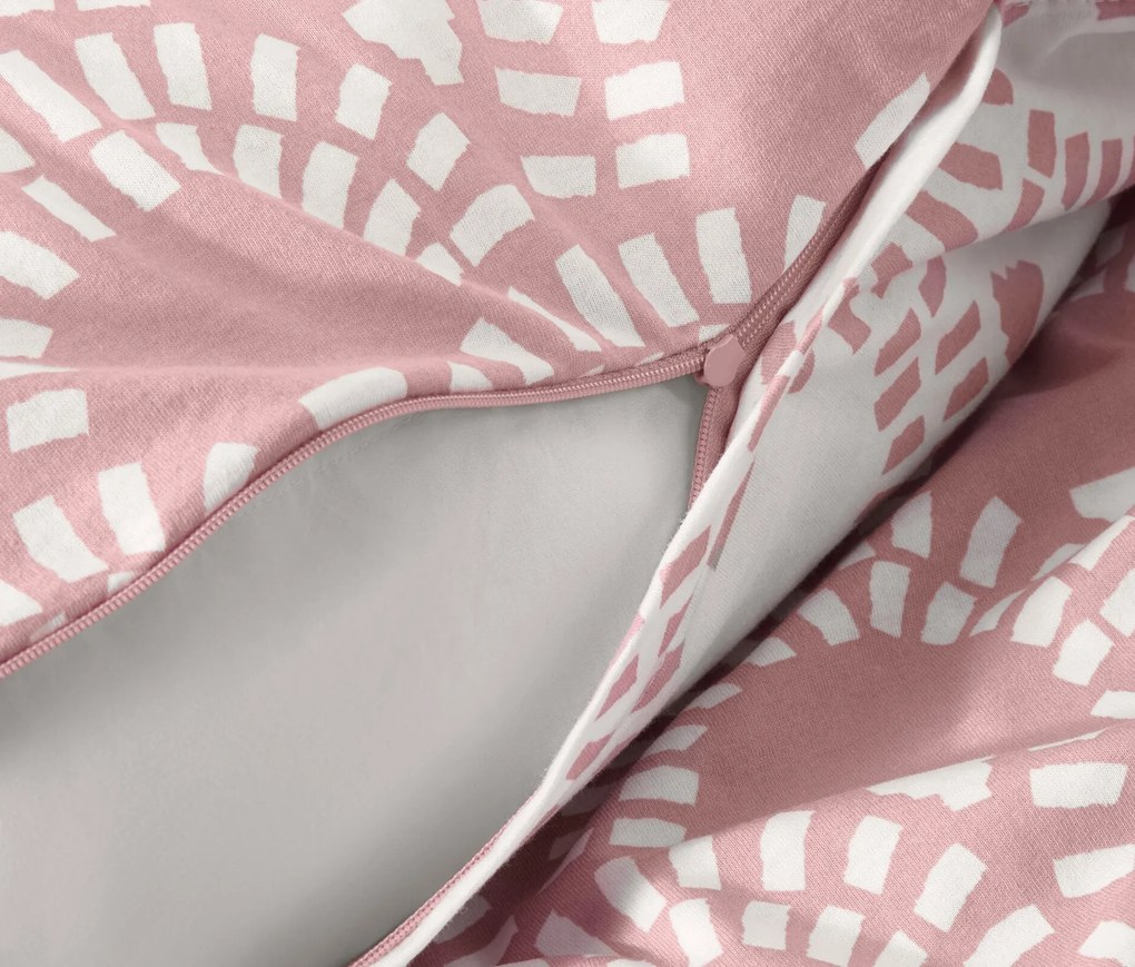 Džersejová posteľná bielizeň, ružová, štandardná veľkosť