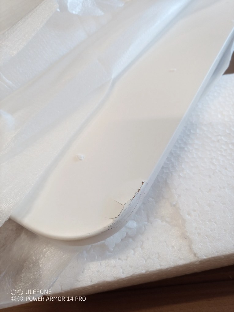 AKCIA Biely jedálenský stôl BERGEN 100x70 cm II. akosť