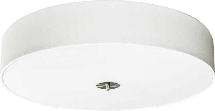 Rustikálne stropné svietidlo biele 70 cm - Drum Jute