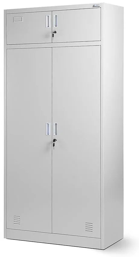 Kancelárska skriňa Borys kovová šedý