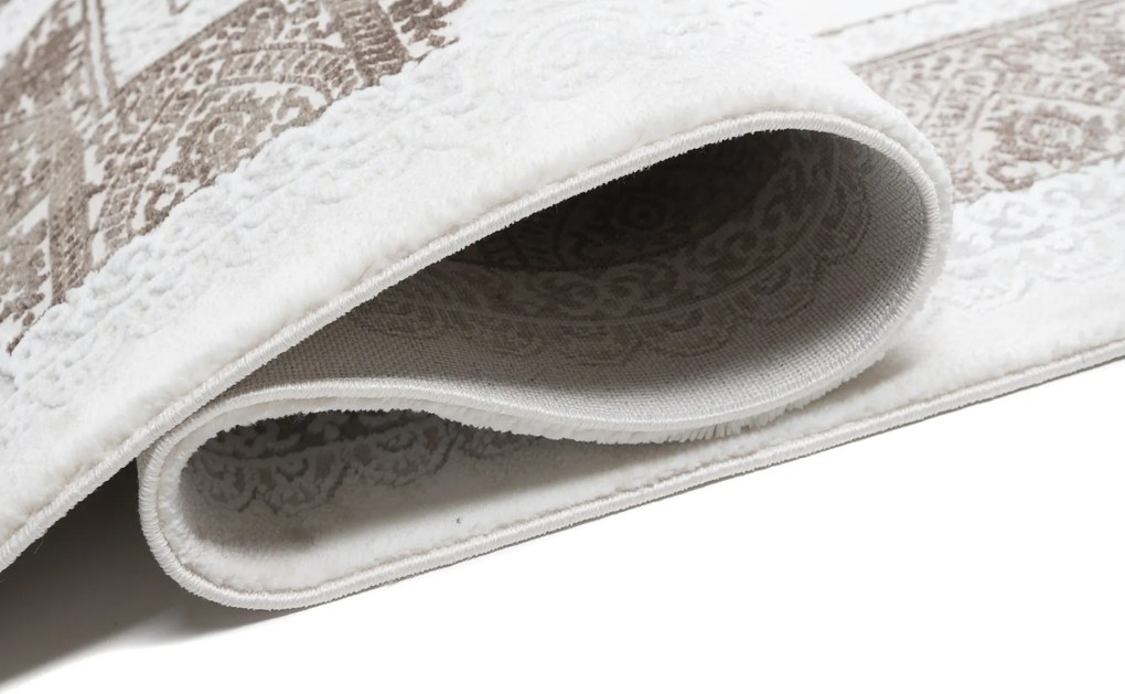Koberec SAHARA N761A krémovo-hnedý obdĺžnikový – teplo a štýl Rozmer: 250x350 cm
