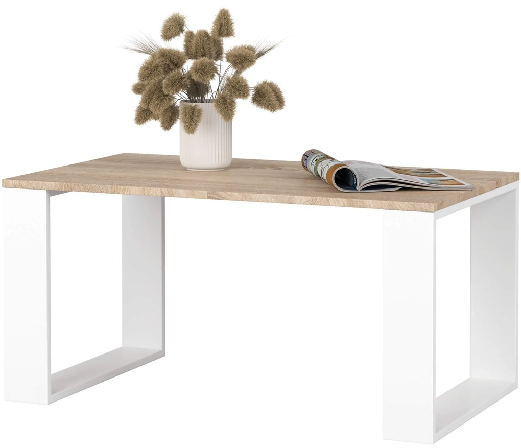 Konferenčný stolík Nox dub sonoma/biely