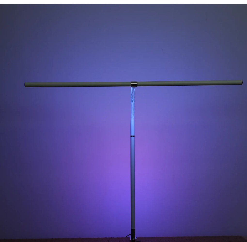 Stolná LED lampa NOX s RGBW efektmi, základňa, diaľkový ovládač