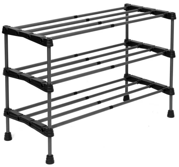 Botník ARISA 3 úrovne, čierny