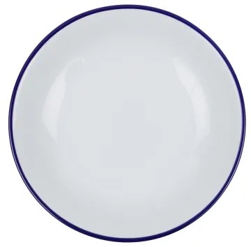 Jedálenská súprava 24 ks biela/modrá/porcelán