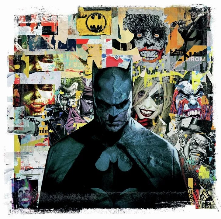 Umelecká tlač Batman Dark in mind, (40 x 40 cm)