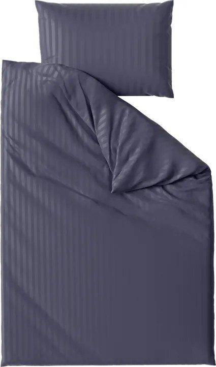 Hotelové obliečky z mikrovlákna JASMINE PURE tmavomodré - prúžok 1 cm Rozmer obliečky: 70 x 90 cm | 140 x 200 cm