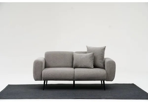 Dvojmiestná pohovka PISA svetlosivá